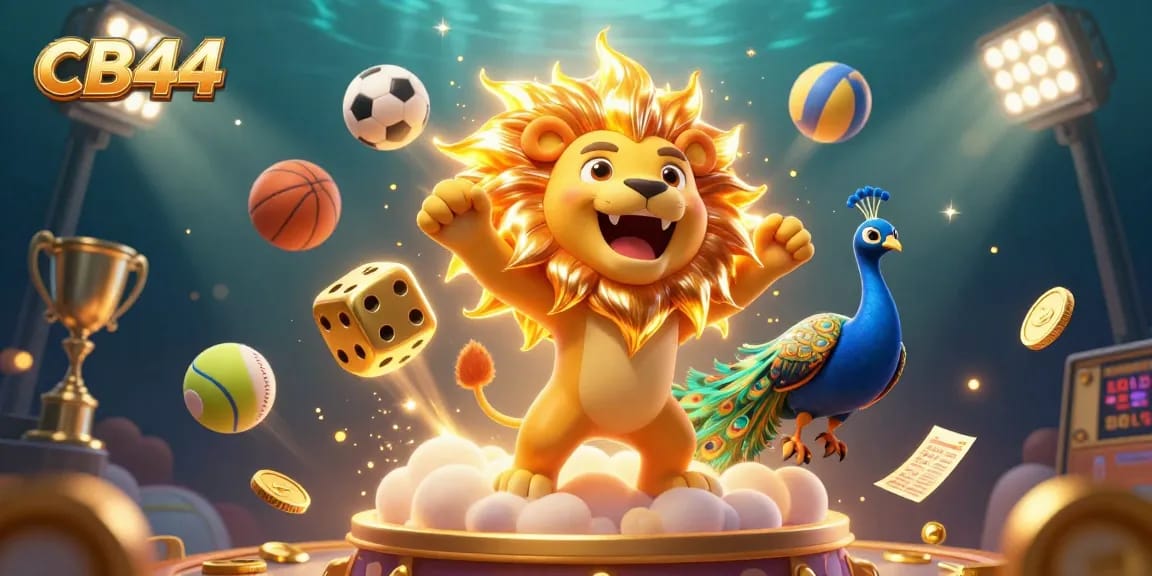 CB44 captures the excitement of casino gaming with dynamic characters and vibrant sports elements.