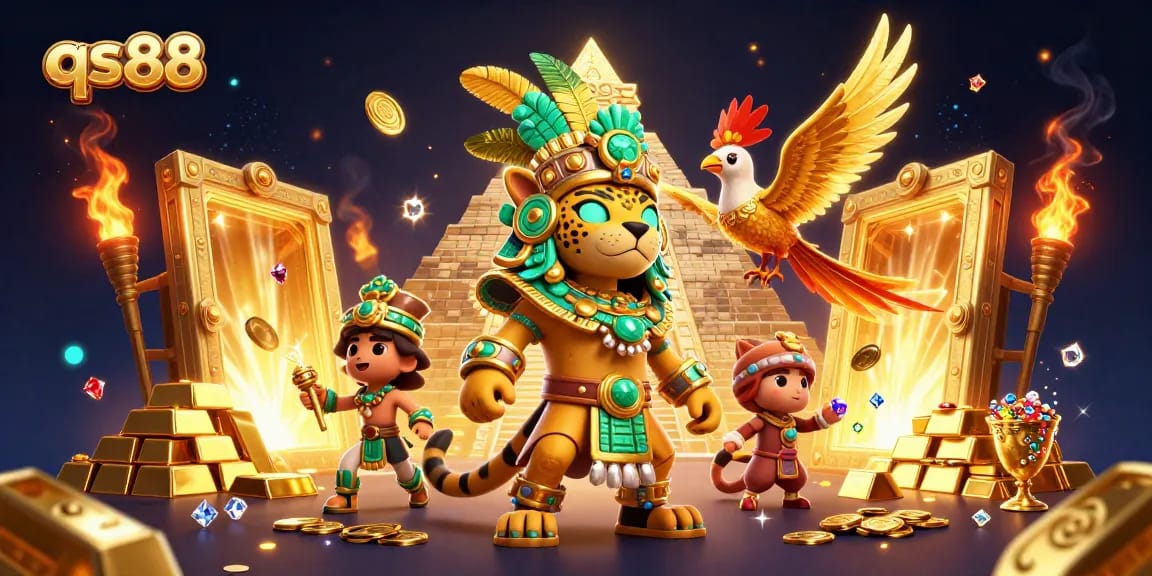 Engage with thrilling quests at qs88, featuring energetic characters and dazzling casino treasures.