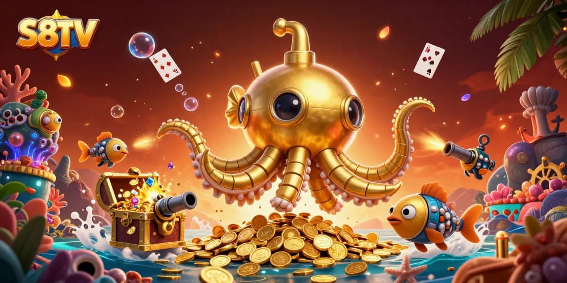 S8TV showcases thrilling underwater adventures with golden coins and dynamic 3D characters