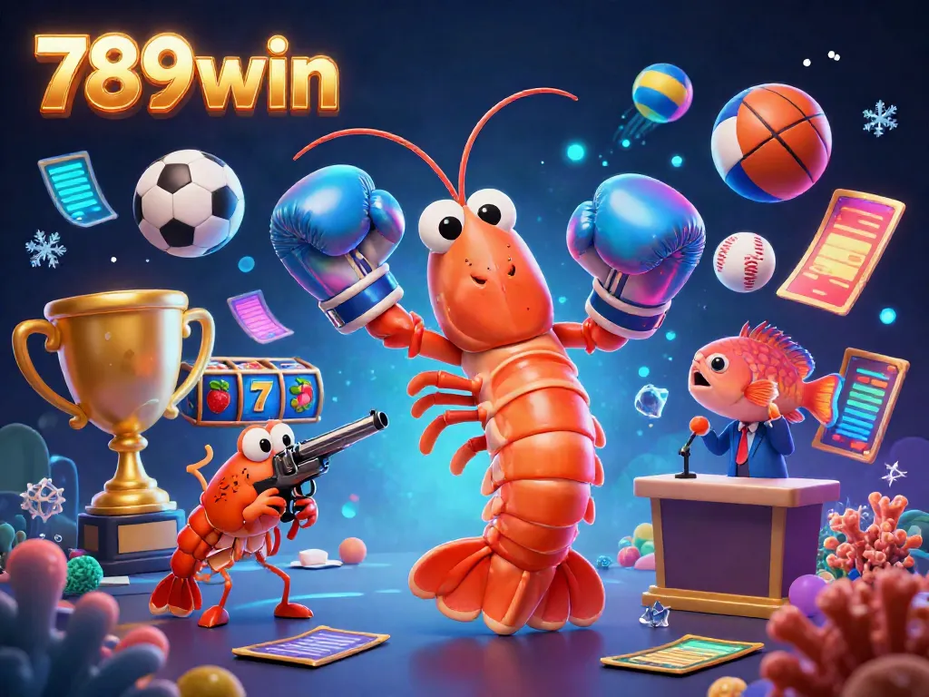 Experience thrilling wins with 789win in this vibrant casino scene featuring dynamic gaming elements.